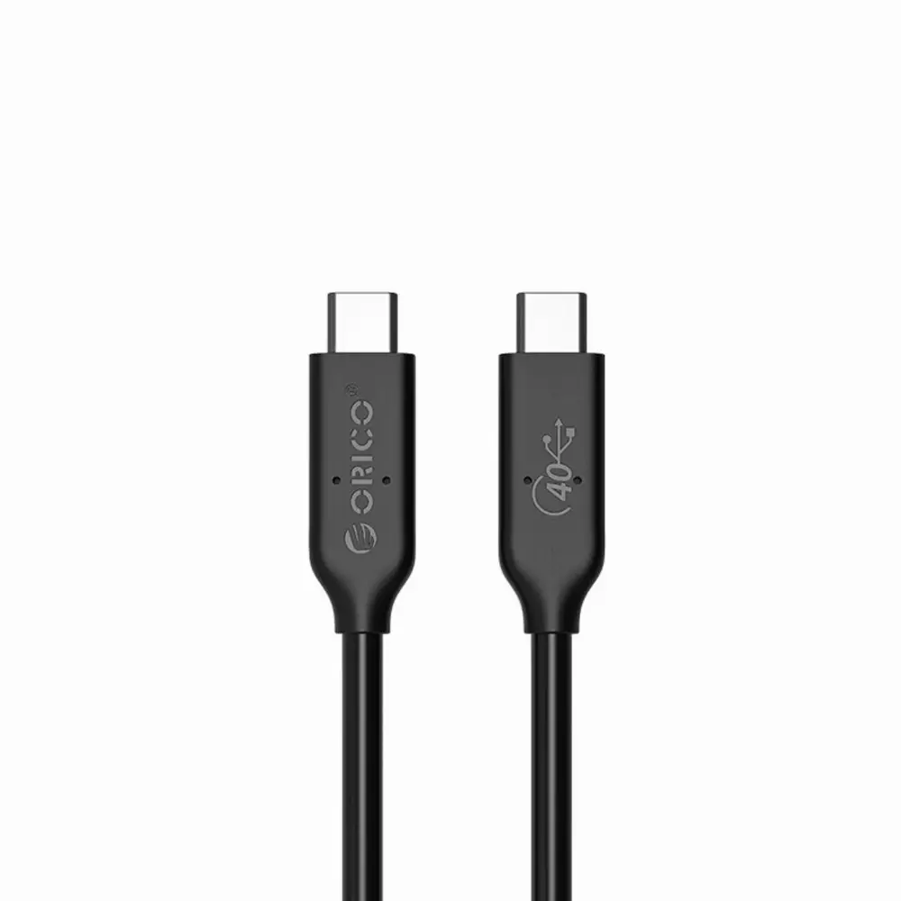 Orico кабел Cable USB4.0 40Gbps M/M 0.3m Black PD100W - U4C03-BK