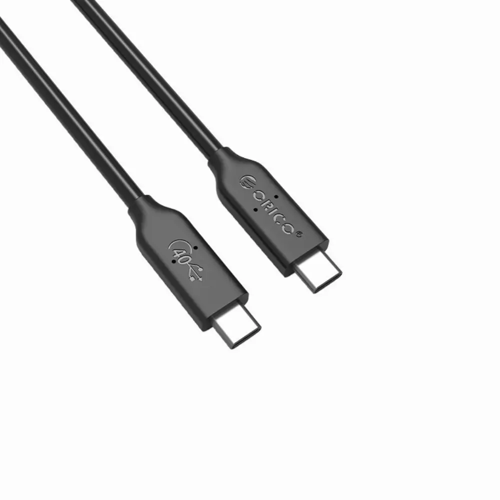 Orico кабел Cable USB4.0 40Gbps M/M 0.3m Black PD100W - U4C03-BK