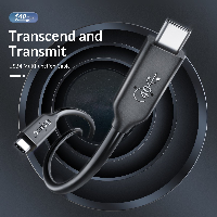 Orico кабел Cable USB4.0 40Gbps M/M 0.3m Black PD100W - U4C03-BK