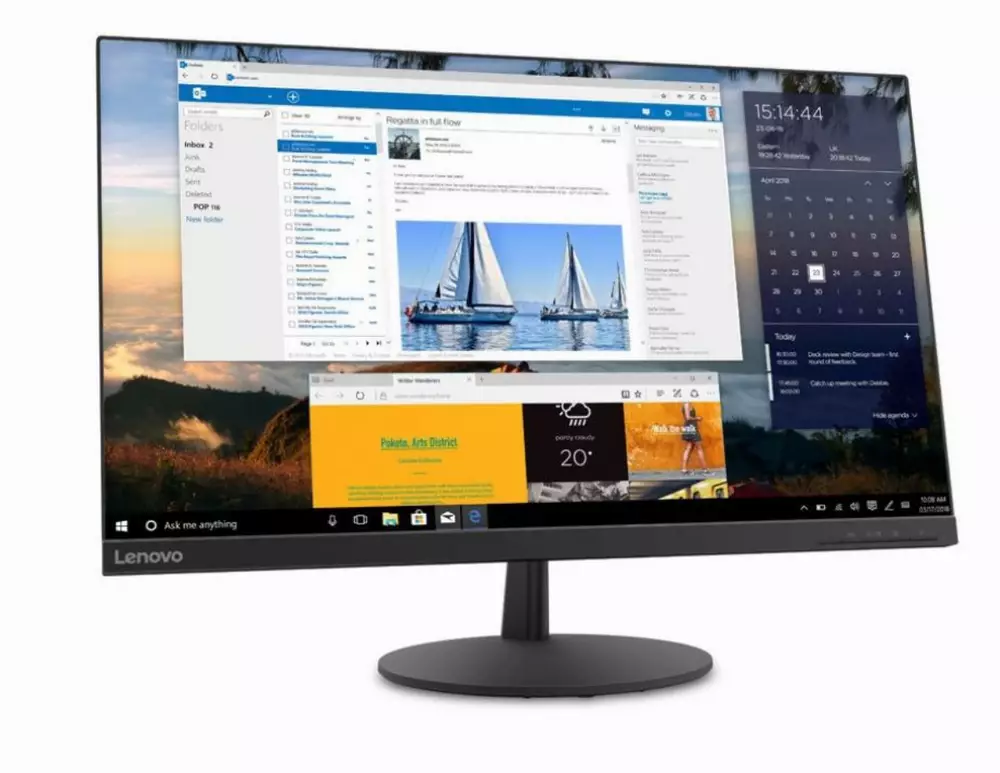 Монитор Lenovo L24Q-35 66D1GAC1EU 23.8", IPS, QHD 2560x1440, 75Hz, 6ms, HDMI