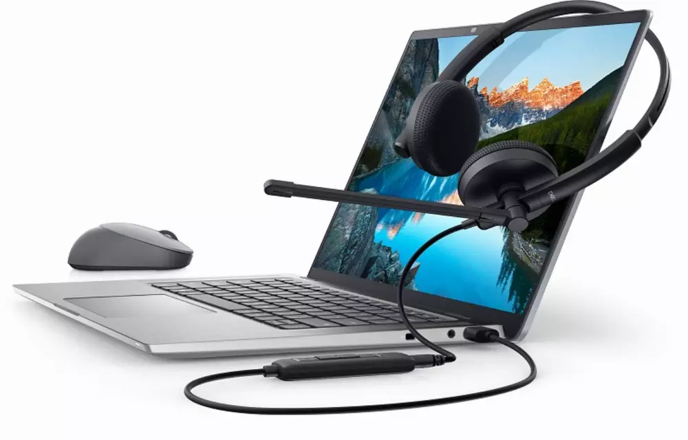 Слушалки Dell Stereo Headsed WH1022 - 520-AAVV-14