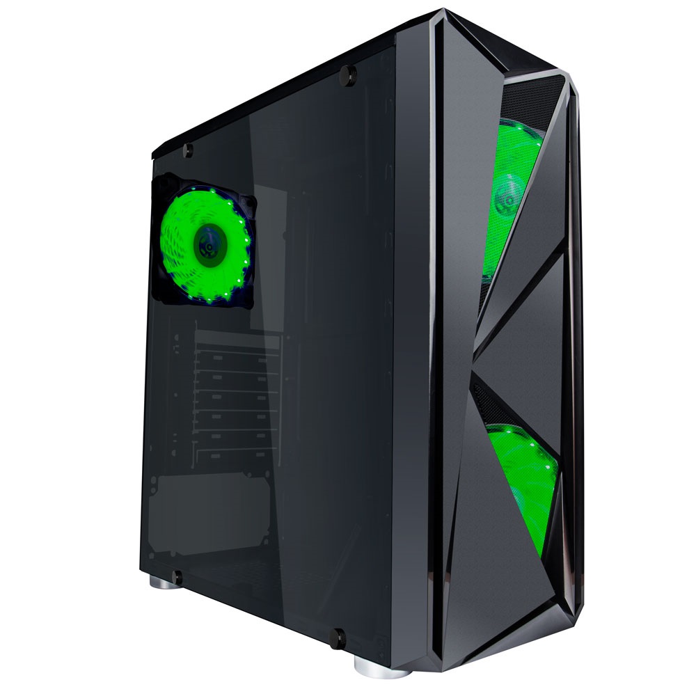 Кутия 1stPlayer F4 GREEN RGB - 3 Fans included