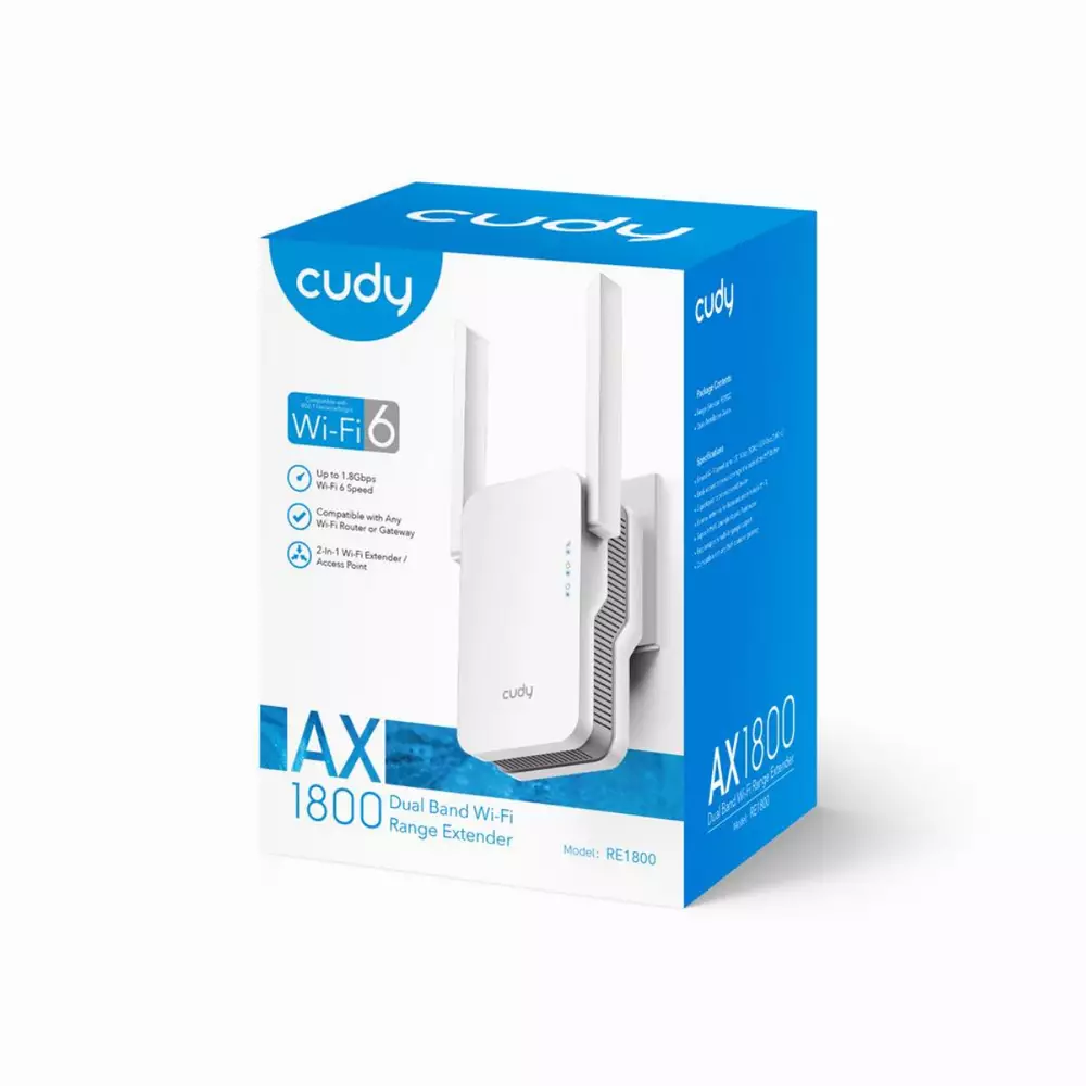 Extensor de rază wireless Cudy RE1800 AX1800