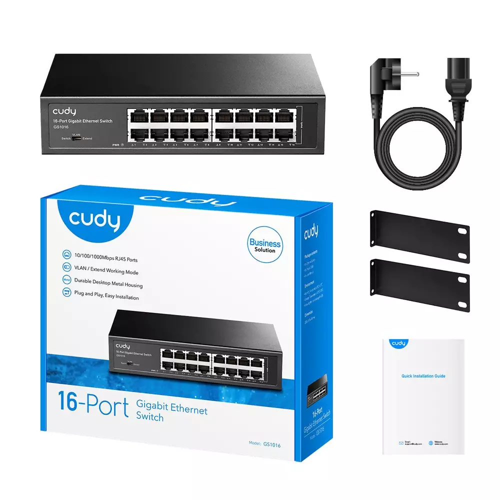 Суич Cudy GS1016 16 портов Gigabit