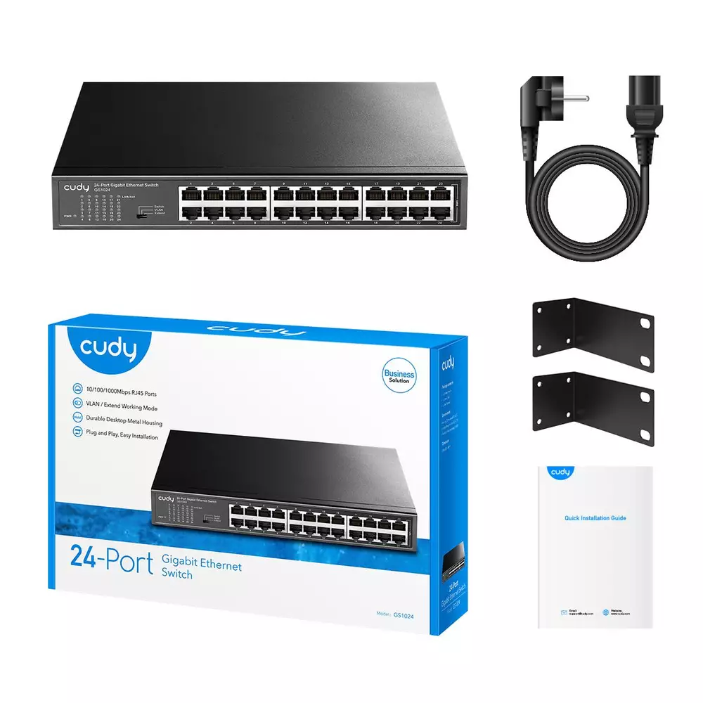 Суич Cudy GS1024 24 портов Gigabit