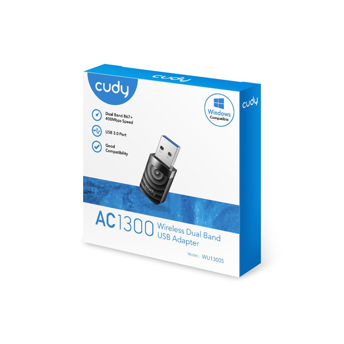 Безжичен нано адаптер Cudy WU1300S USB 3.0