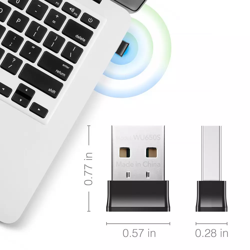 Безжичен нано адаптер Cudy WU650S, USB 2.0