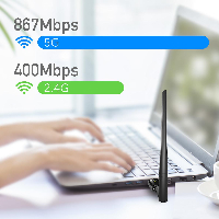 Безжичен адаптер Cudy WU1400 USB 3.0 AC1300