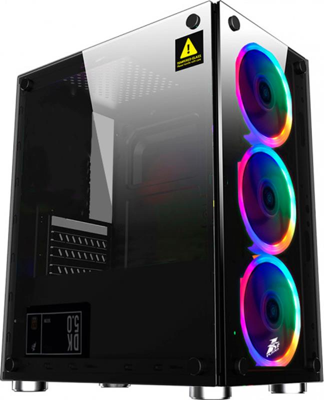 Кутия 1stPlayer X2 RGB Gaming Case mATX 3 Fans included