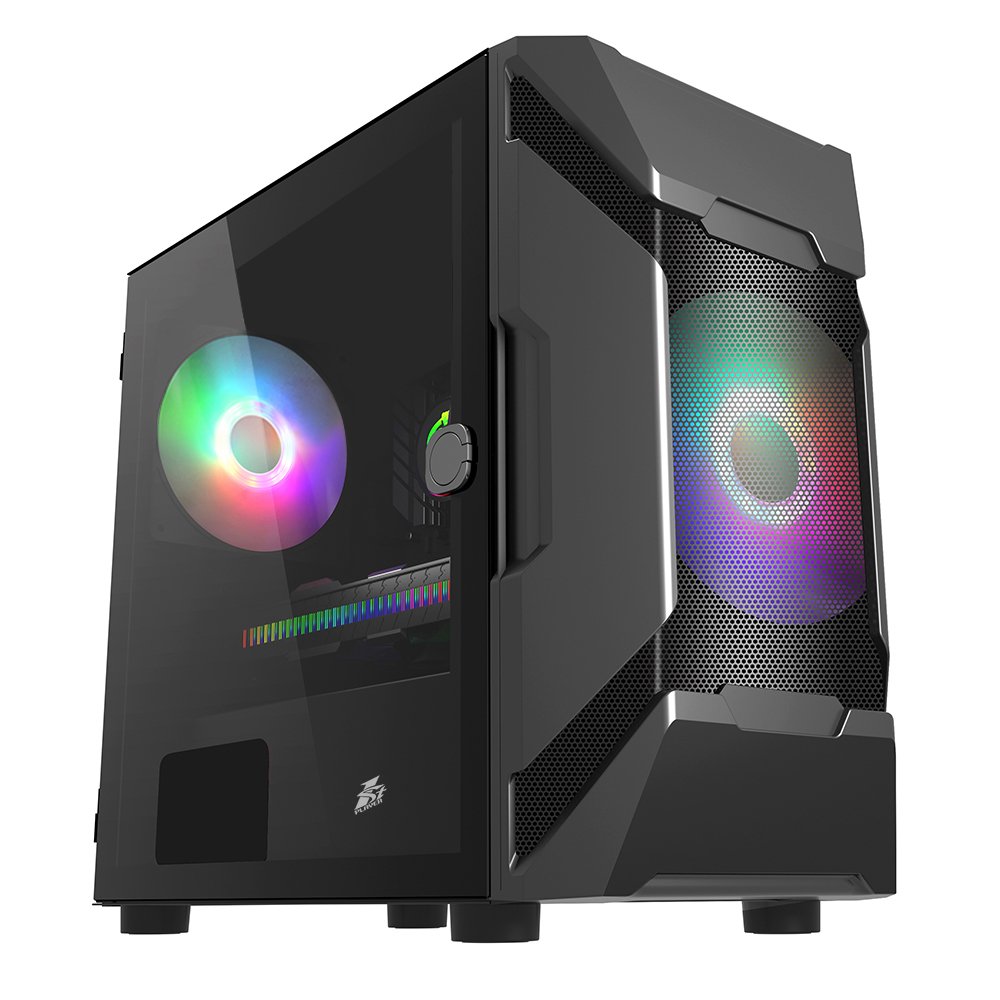 Кутия 1stPlayer D3 RGB Gaming Case mATX Black