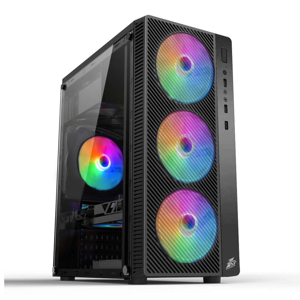  Кутия 1stPlayer A7 RGB Gaming Case ATX included 500W PSU 4 Fans