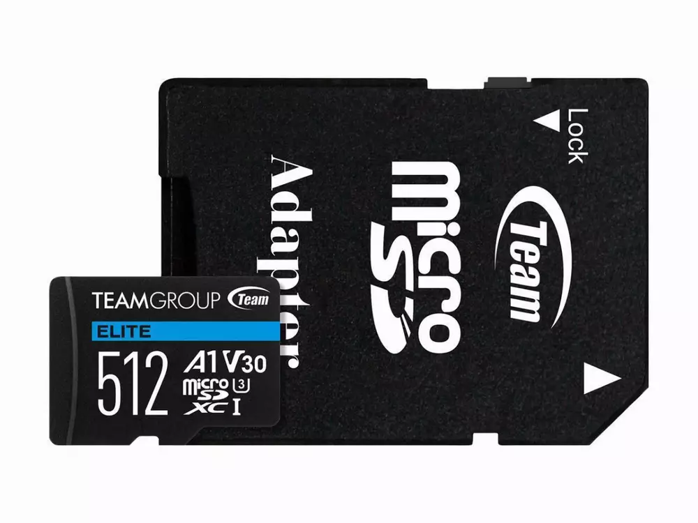 Карта памет Team Group microSDXC 512GB UHS-I Class 3 V30 A1 SD Адаптер