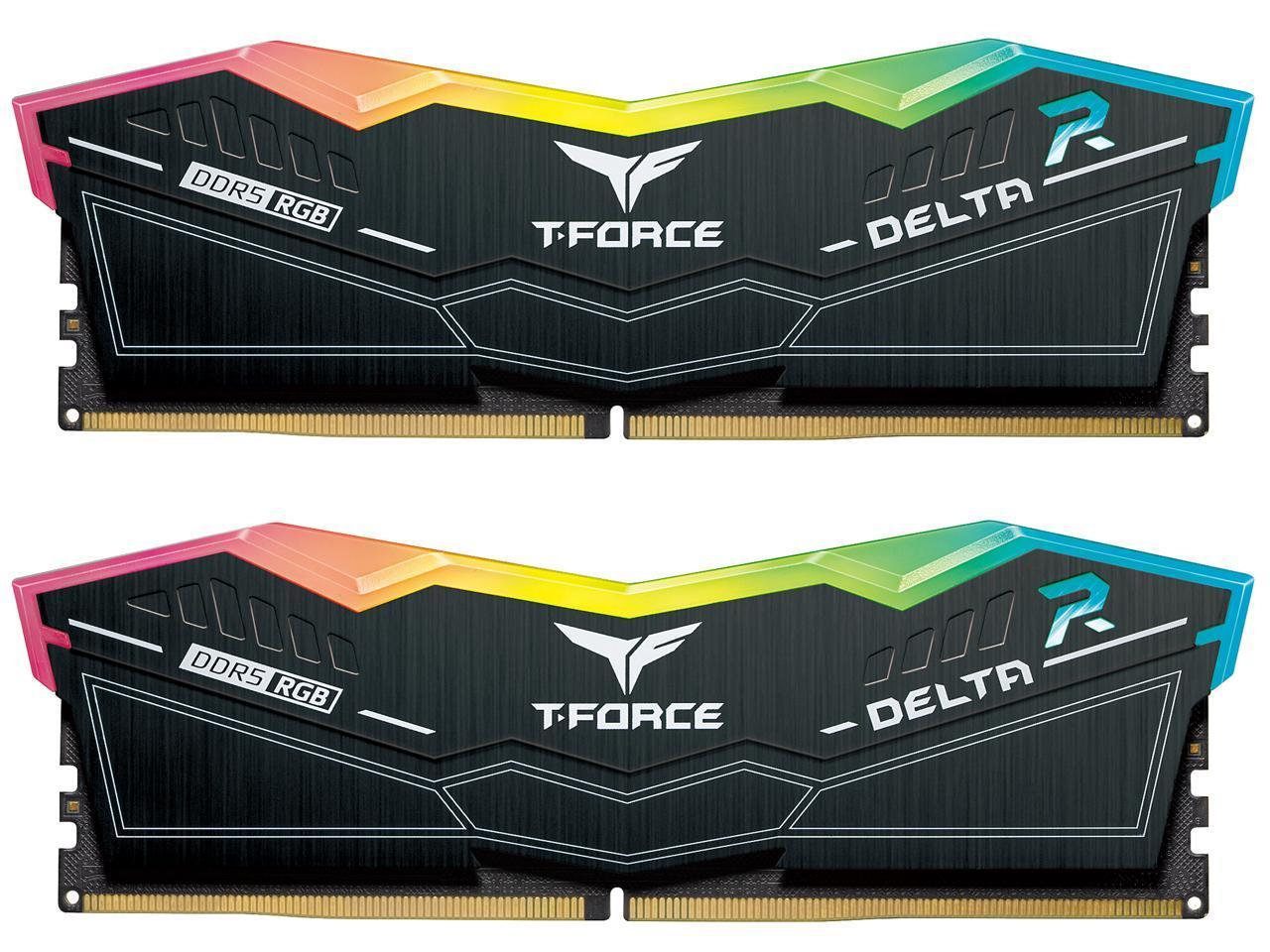 Памет Team Group T-Force Delta RGB 32GB (2x16GB) DDR5 6400MHz CL40 - TF3D416G3200HC16CDC01