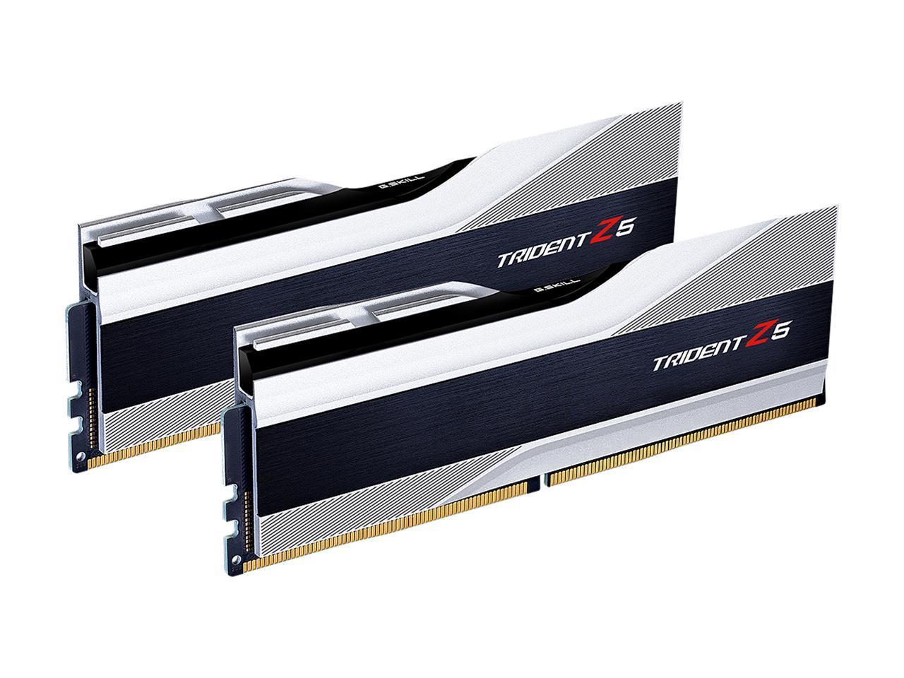 Памет G.SKILL Trident Z5 Silver 32GB (2x16GB) DDR5 6000MHz CL36 - F5-6000J3636F16GX2-TZ5S