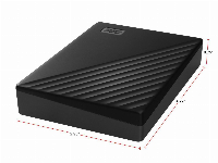 Външен хард диск Western Digital My Passport 5TB 2.5" HDD USB 3.2 Черен