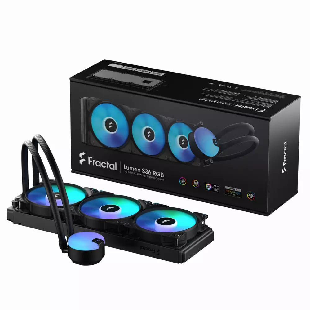 Водно охлаждане за процесор Fractal Lumen S36 RGB Water Cooler - FD-W-L1-S3602