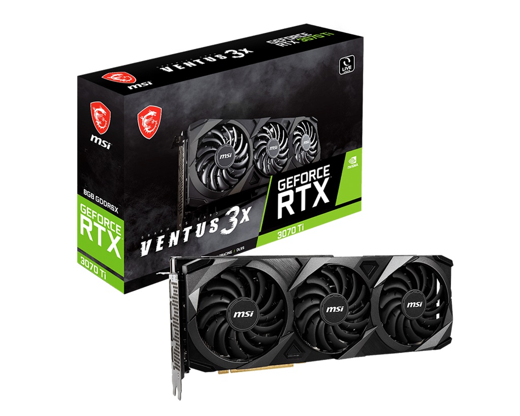 Видео карта MSI GeForce RTX 3070 Ti VENTUS 3X 8GB