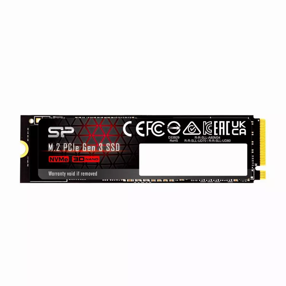 Диск SSD Silicon Power UD80 2TB M.2 2280 PCIe NVMe Gen 3x4 - SP02KGBP34UD8005