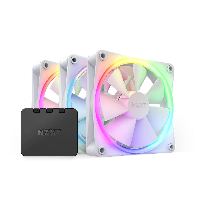 Вентилатори NZXT F120 RGB White + NZXT RGB контролер 3 pack - RF-R12TF-W1