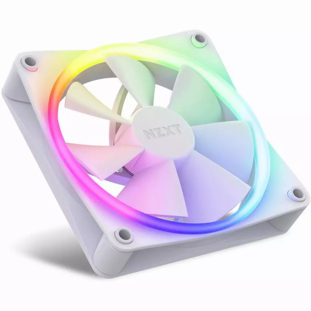 Вентилатори NZXT F120 RGB White + NZXT RGB контролер 3 pack - RF-R12TF-W1
