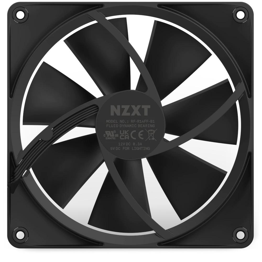 Вентилатор NZXT F140 RGB Black 140mm - RF-R14SF-B1