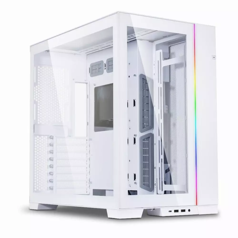Кутия Lian Li PC-O11 Dynamic EVO Mid-Tower Tempered Glass Бял