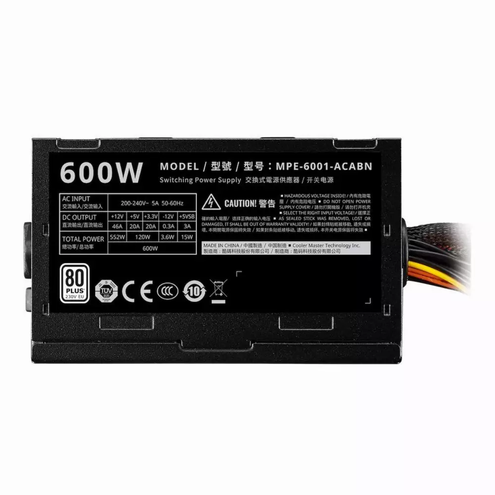 Захранване Cooler Master Elite 600W 230V V4 PSU