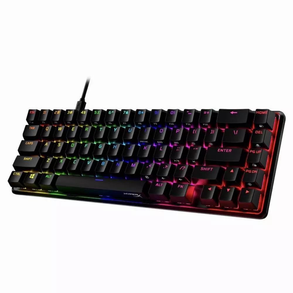 Геймърскa механична клавиатура HyperX Alloy Origins 65 HyperX Aqua Switches Black