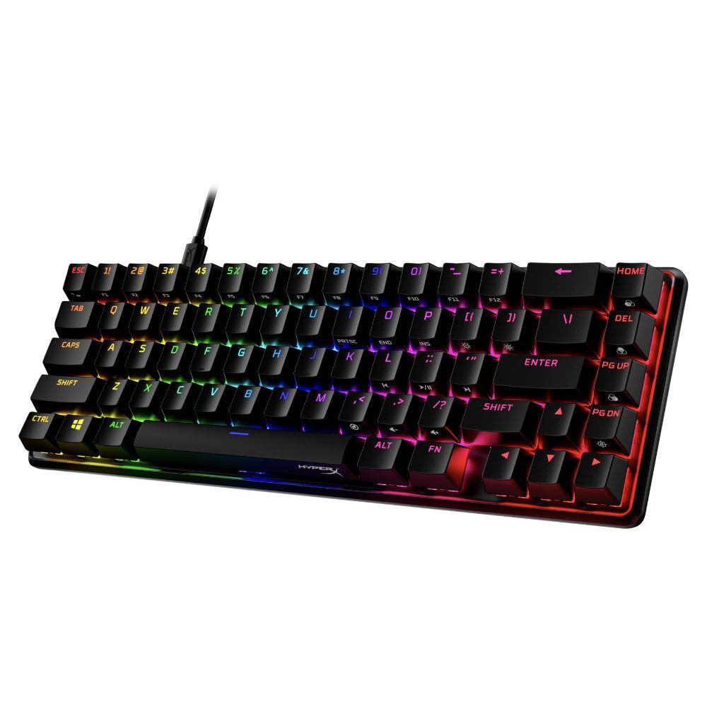 Геймърскa механична клавиатура HyperX Alloy Origins 65 HyperX Aqua Switches Black
