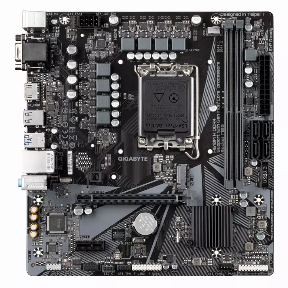Дънна платка Gigabyte H610M-H LGA1700 DDR4