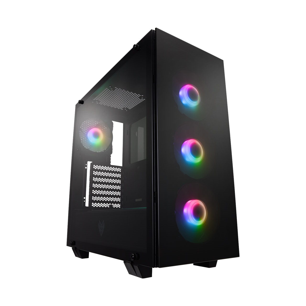 Кутия FSP Group CMT 512 ARGB Tempered Glass Mid-Tower Black