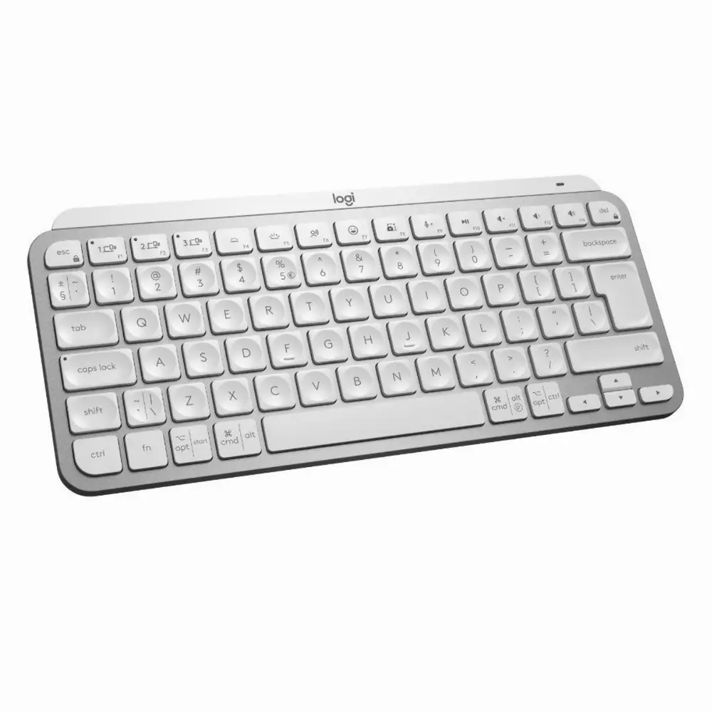 Tastiera wireless Logitech MX Keys Mini, Bluetooth, USB-C, Grigio Chiaro