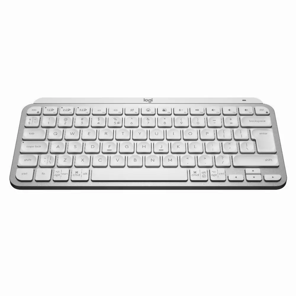 Безжична клавиатура Logitech MX Keys Mini, Bluetooth, USB-C, Pale Grey