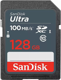 Карта памет SANDISK Ultra SDXC 128GB Class 10 UHS-I 100 Mb/s