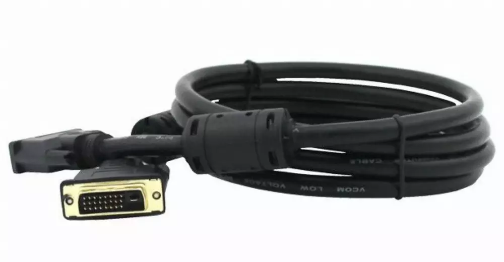 VCom Кабел DVI 24+1 Dual Link M / M +2 Ferrite - CG441GD-3m