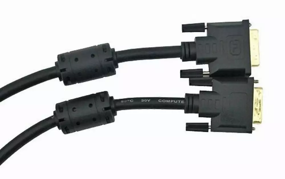 VCom Кабел DVI 24+1 Dual Link M / M +2 Ferrite - CG441GD-3m
