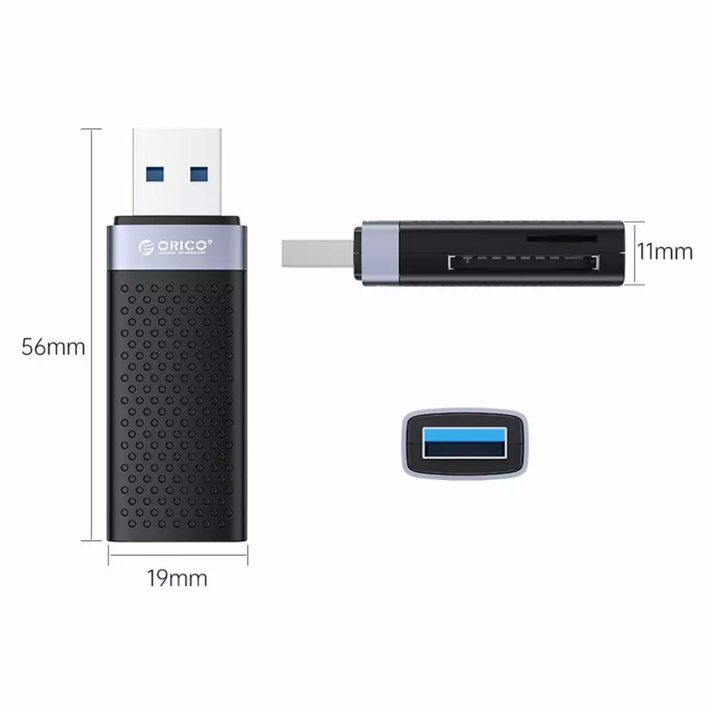 Orico четец за карти Card Reader USB3.0 Black - CS2T-A3-BK