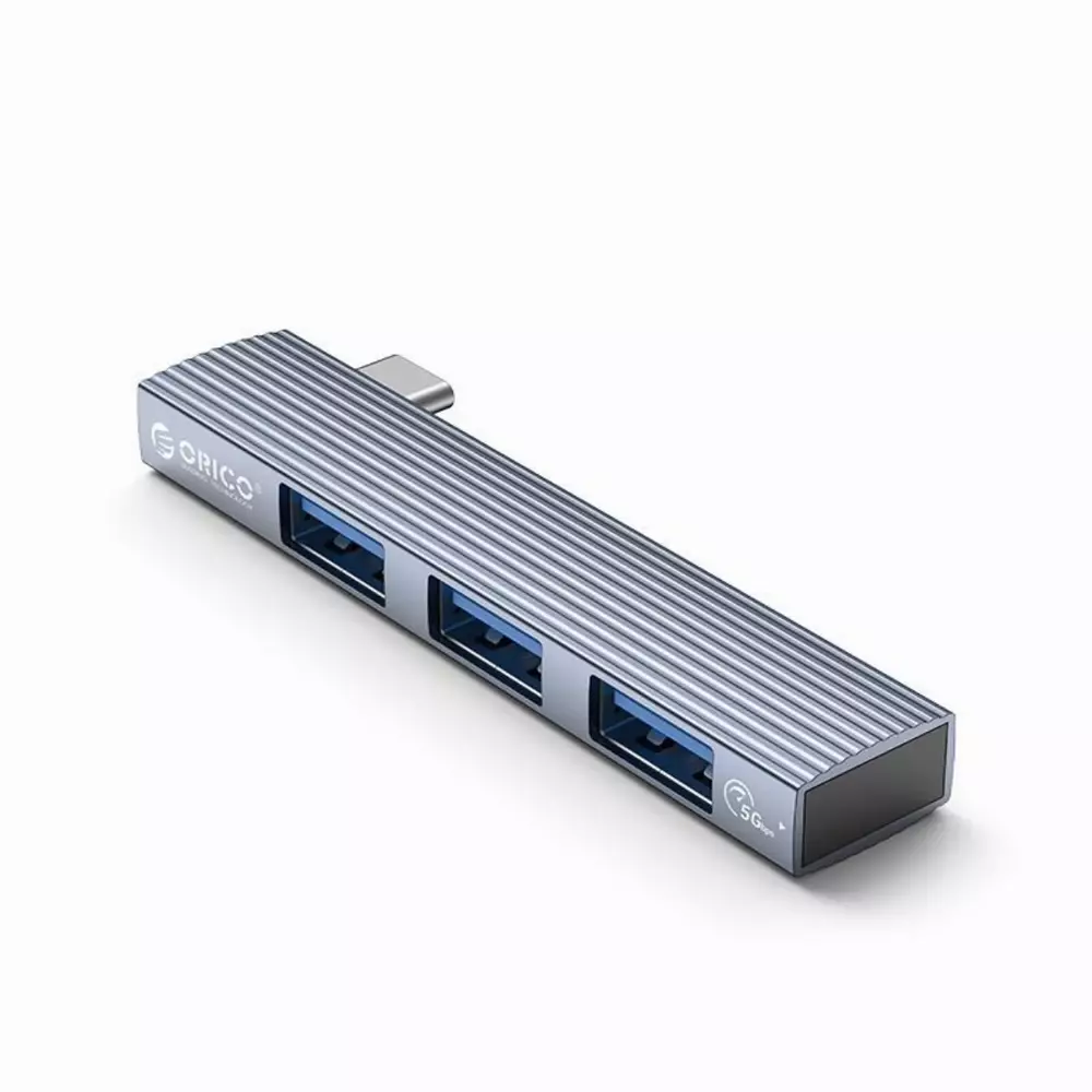 USB хъб Orico HUB 3 port USB3.0/2.0 TYPE-C Aluminum - AH-W13-GY