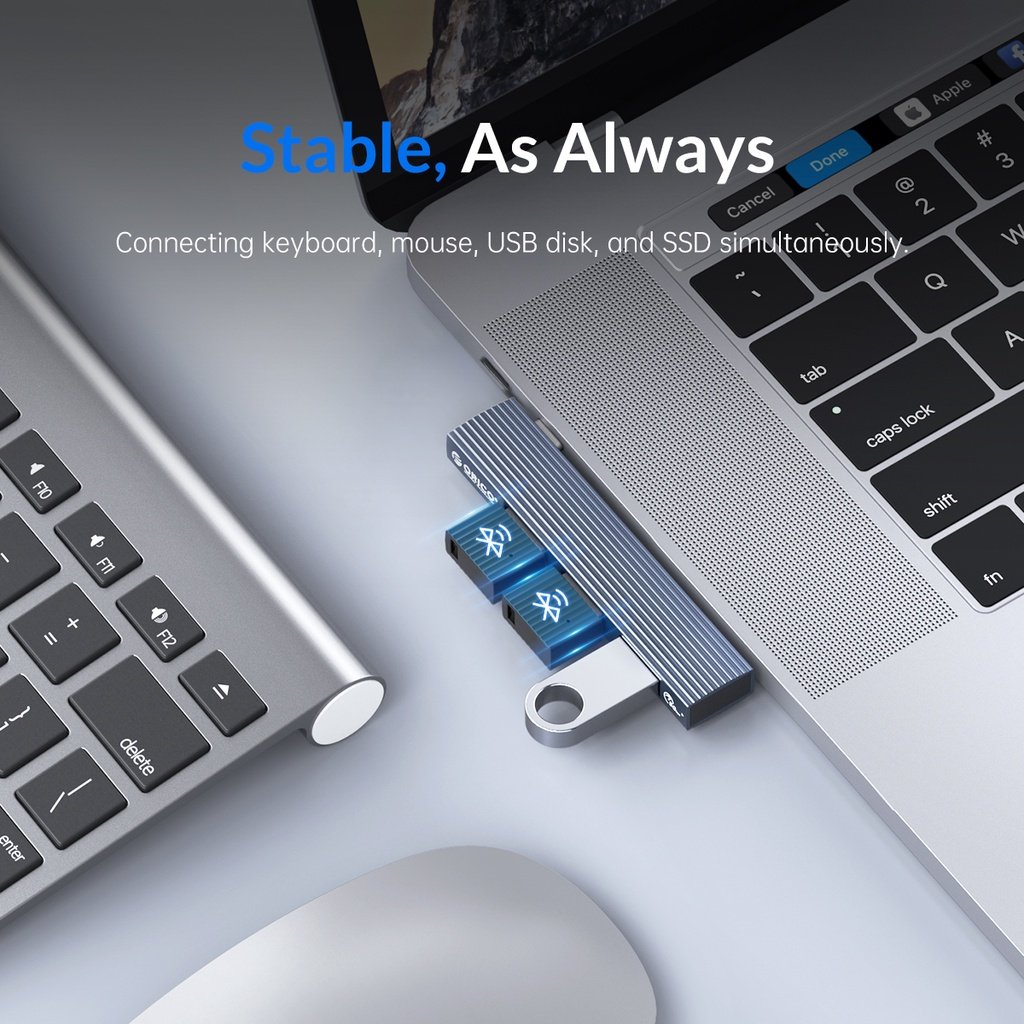 USB-Hub Orico HUB 3 port USB3.0/2.0 TYPE-C Aluminium - AH-W13-GY
