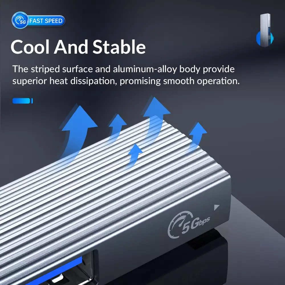 USB хъб Orico HUB 4 port USB 3.0 Aluminum - AH-A13-GY