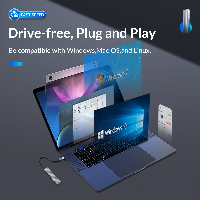 USB хъб Orico HUB 4 port USB 3.0 Aluminum - AH-A13-GY