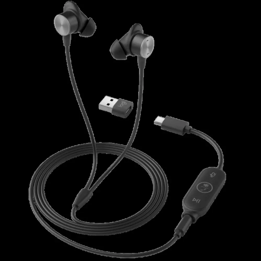Слушалки Logitech Zone Wired - 981-001009