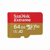Карта памет SANDISK Extreme microSDXC, 64GB, Class 10 U3, V30 80 MB/s