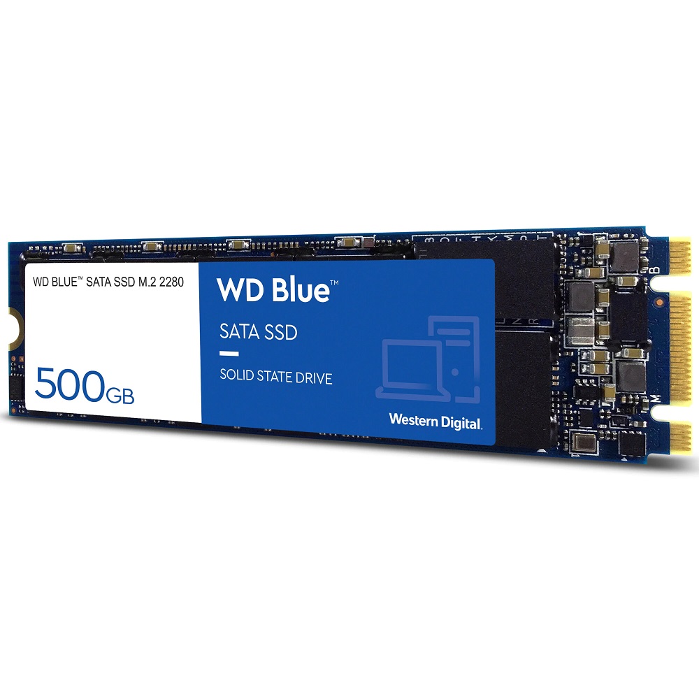Диск SSD WD Blue 500GB M.2 2280 SATA 6Gb/s - WDS500G3B0B