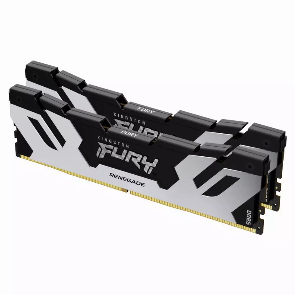 Памет Kingston Fury Renegade Silver 32GB (2x16GB) DDR5 6400MHz CL32 - KF564C32RSK2-32