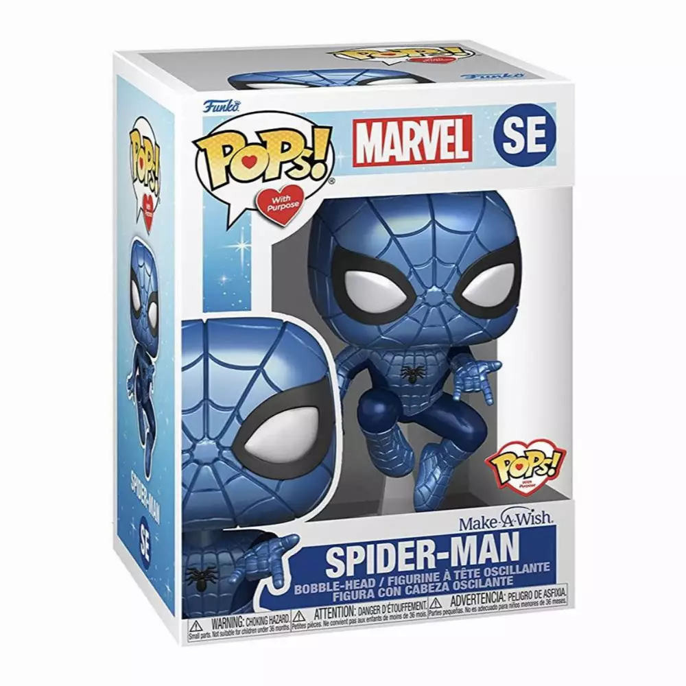 Фигурка Funko POP! Marvel: Spiderman - Make a Wish - SE (Metallic) #SE Bobble-Head