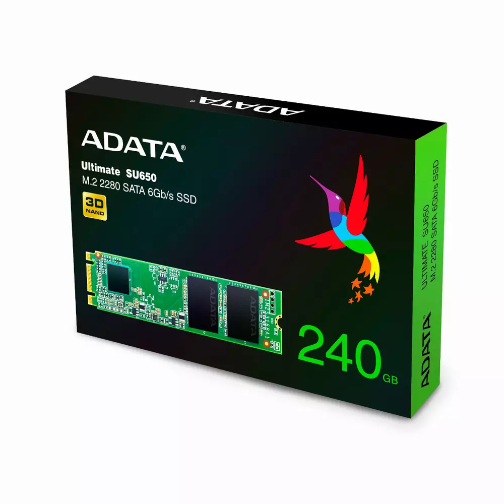 Диск SSD Adata Ultimate SU650 240GB M.2 SATAIII 6Gb/s - ASU650NS38-240GT-C