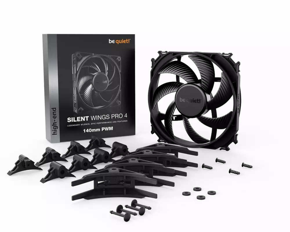 Вентилатор be quiet! SILENT WINGS PRO 4 140mm PMW 4-pin 2400 RPM - BL099