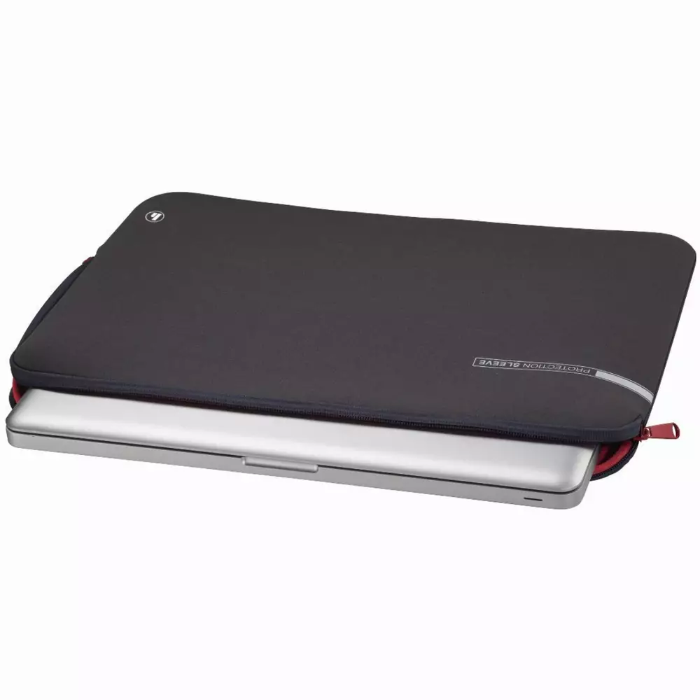 Калъф за лаптоп HAMA Neoprene, До 44 cm (17.3"), Сив/Червен