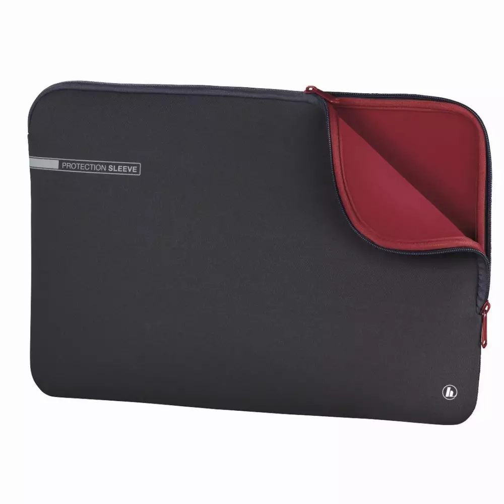 Калъф за лаптоп HAMA Neoprene, До 44 cm (17.3"), Сив/Червен